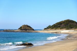 志賀島の下馬ヶ浜海水浴場