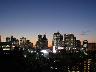 客室から見える新宿の夕景