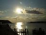 片瀬海岸よりの夕日